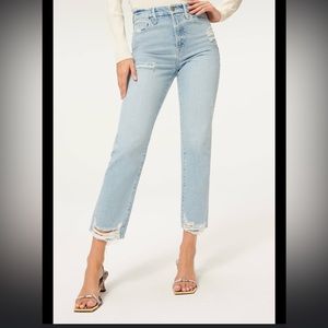 Good American Good Boy Straight Leg Jeans size 0 / 25